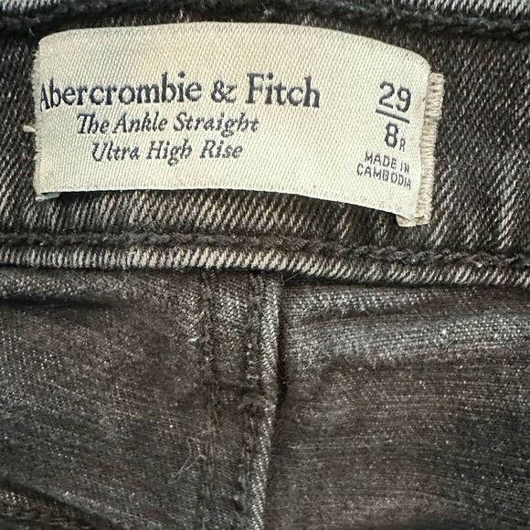 Abercrombie and fitch the ankle straight ultra high rise jeans black - Picture 5 of 5